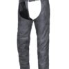 Leather Chaps - Unisex - Tombstone Gray - Motorcycle - 720-GN-UN Size Chart