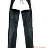 Men's Leather Chaps - Motorcycle - Unisex - Dual Deep Pocket - Up To 8XL - DS-410-DS