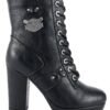 Motorcycle Boots - Women's - Chunky Heel - Inside Zipper - MR-BTL7004-DL