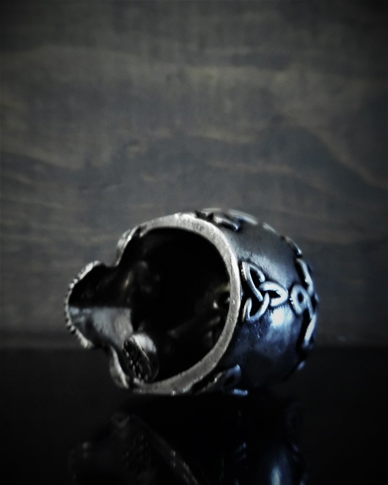 Celtic Skull - Pewter - Motorcycle Spirit Bell - Made In USA - SKU BB70-DS