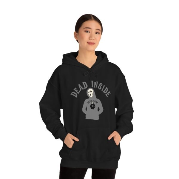 Dead Inside - Hoodie Wearing A Hoodie x4 - Unisex Heavy Blend Hooded Sweatshirt - Dark Colors
